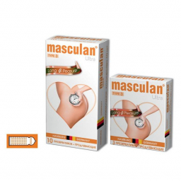 ������������ Masculan Ultra 3,  10 ��.  ������ � ��������� � ����������� (Long Pleasure)   ��