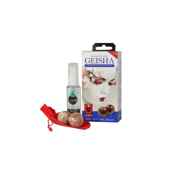 Geisha шарики ben-wa (оникс) и классический гель Geisha шарики ben-wa (оникс) и классический гель