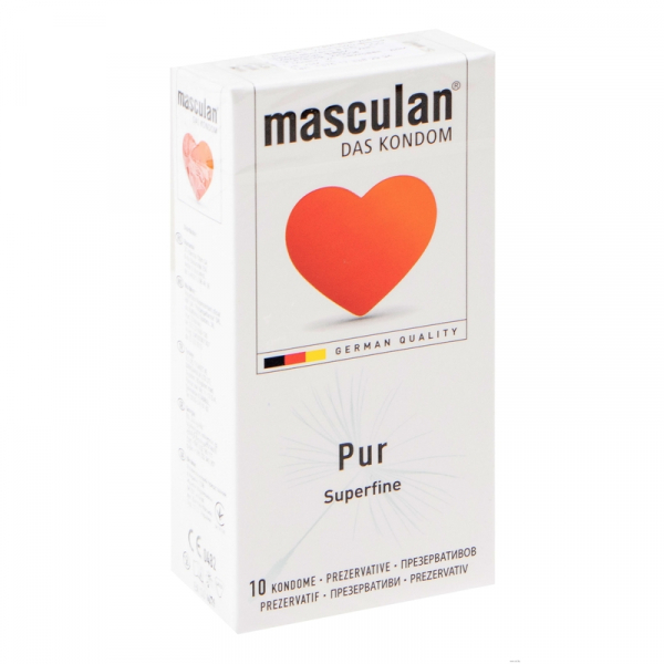 Презервативы Masculan Pur, 10 шт. Ультротонкие с увеличенным количеством смазки Презервативы Masculan Pur, 10 шт. Ультротонкие с увеличенным количеством смазки