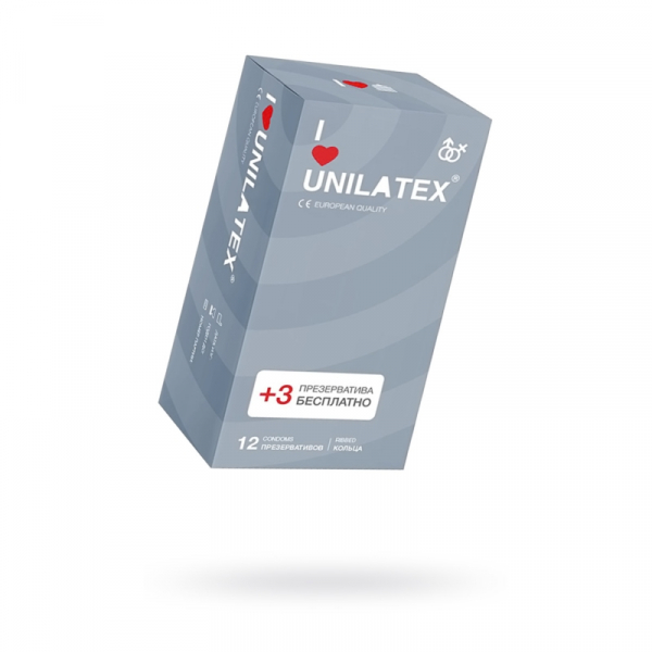 Презервативы Unilatex Ribbed №12 ребристые Презервативы Unilatex Ribbed №12 ребристые