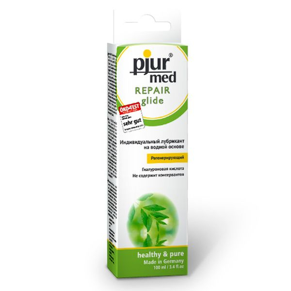 Регенирирующий лубрикант с гиалуроновой кислотой pjur®MED Repair glide 100 ml Регенирирующий лубрикант с гиалуроновой кислотой pjur®MED Repair glide 100 ml