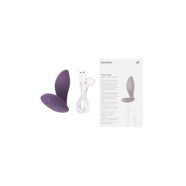 Анальный вибростимулятор Satisfyer Power Plug, фиолетовый Анальный вибростимулятор Satisfyer Power Plug, фиолетовый