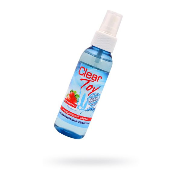 Очищающий спрей с клубничным ароматом ''CLEAR TOYS STRAWBERRY'' с антимикробным эффектом, 100 мл Очищающий спрей с клубничным ароматом ''CLEAR TOYS STRAWBERRY'' с антимикробным эффектом, 100 мл
