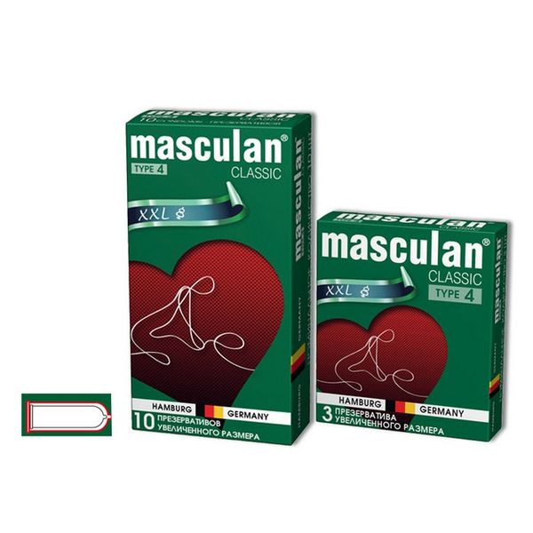 Презервативы Masculan Classic 4, 10шт. Увеличенного размера (XXL) ШТ Презервативы Masculan Classic 4, 10шт. Увеличенного размера (XXL) ШТ