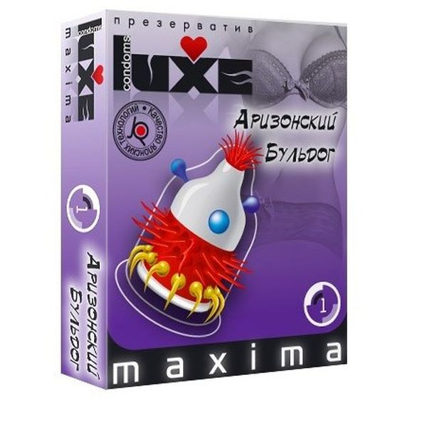 Презервативы Luxe, maxima, «Аризонский бульдог», 18 см, 5.2 см, 1 шт. Презервативы Luxe, maxima, «Аризонский бульдог», 18 см, 5.2 см, 1 шт.