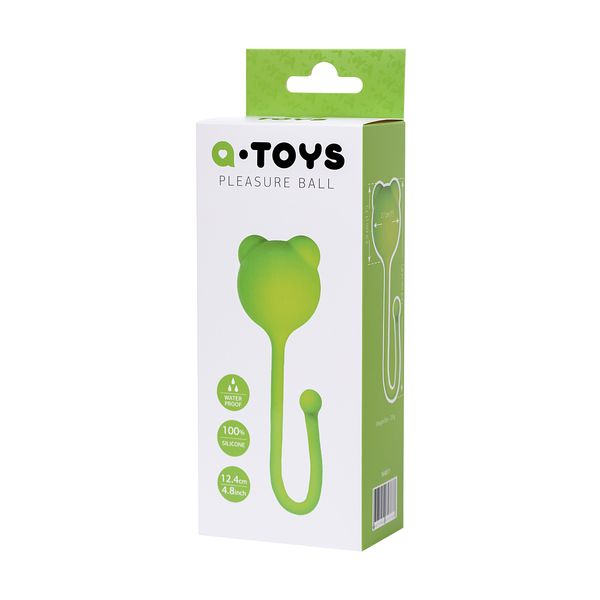 Вагинальный шарик A-Toys by TOYFA, силикон, зеленый, D 2,7 см Вагинальный шарик A-Toys by TOYFA, силикон, зеленый, D 2,7 см