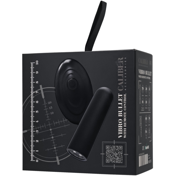Вибропуля с пультом управления RealStick CALIBER, черная Вибропуля с пультом управления RealStick CALIBER, черная