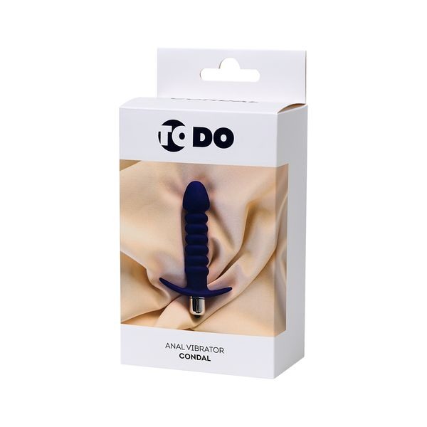 Анальный вибратор ToDo by Toyfa Condal, влагостойкий, силикон, фиолетовый, L 14 см, D 2,9 см Анальный вибратор ToDo by Toyfa Condal, влагостойкий, силикон, фиолетовый, L 14 см, D 2,9 см